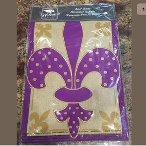 Mardi Gras Accents Fleur De Lisburlap Door Decor Hanger Poshmark